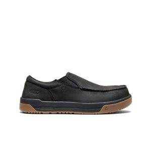 Men's Gibson Slip-On Work Shoe (Carbon Toe)  |  Black/Gum
