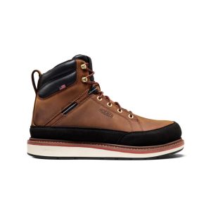Men's Liberty Racer 6 Waterproof Work Boot (Carbon Toe)  |  Bison/Black
